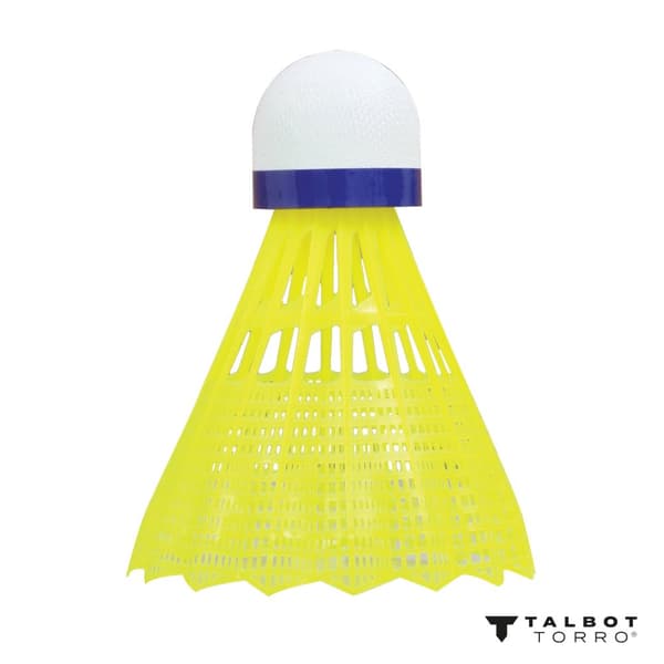 TALBOT TORRO Tech 350 keskikokoiset sulkapallopallot 3 kpl - Keltainen