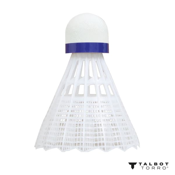 TALBOT TORRO Tech 350 keskikokoiset sulkapallopallot 3 kpl - Valkoinen