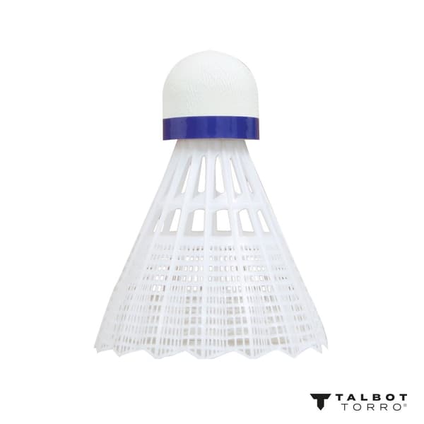 TALBOT TORRO Tech 350 Mellem Badminton Fjerbolde 6 stk. - Hvid