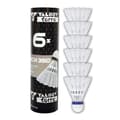 Miniatyrbillede 1 af 4: TALBOT TORRO Tech 350 Mellem Badminton Fjerbolde 6 stk. - Hvid