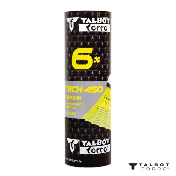 TALBOT TORRO Tech 450 Långsamma Badmintonbollar 6 st - Gula