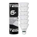 Miniatyrbillede 1 af 4: TALBOT TORRO Tech 450 Slow Badminton Fjerbolde 6 stk. - Hvide
