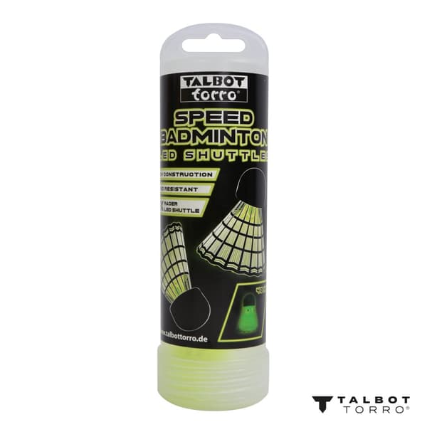 Speed Badminton Fjerbolde TALBOT TORRO LED 4 stk.