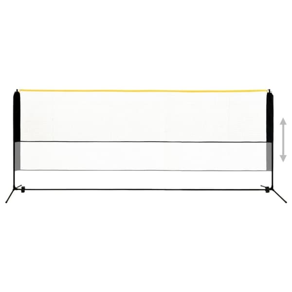 vidaXL Sulkapalloverkko säädettävä 400x103x94-158 cm metalli