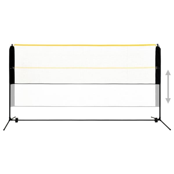 vidaXL Justerbart badmintonnett 300x103x94-158 cm metall
