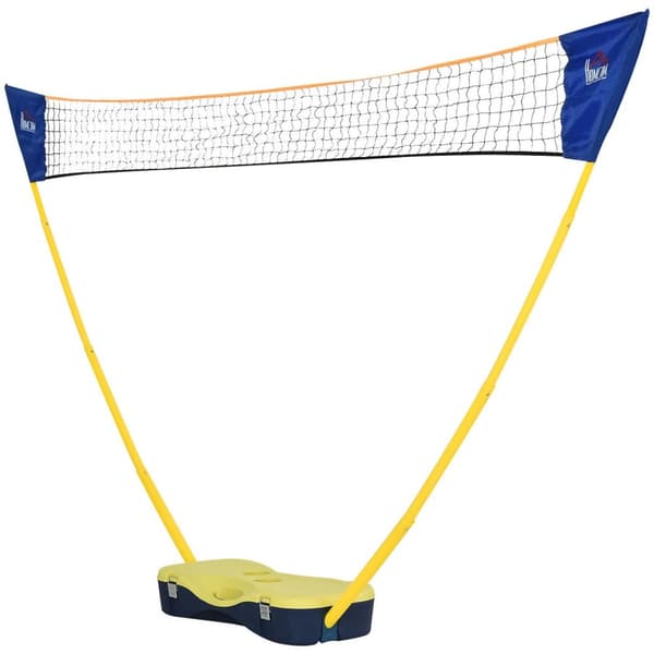 Rootz sulkapalloverkko jalustalla - keltainen, sininen - muovi - 110,23 cm x 12,99 cm x 61,81 cm