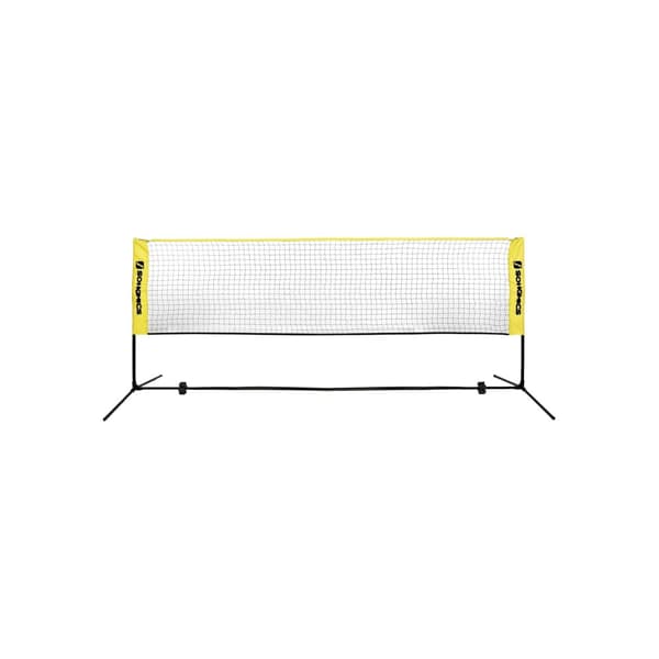 Badmintonnet - Tennisnet - Justerbar - inkl. Ramme og taske - gul