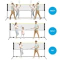 Pikkukuva 4 / 6: Sulkapallon verkko, SONGMICS, 500x103x155 cm, Musta-Keltainen