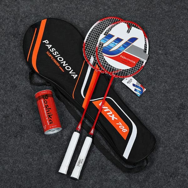 TD® badmintonracket Äggformad ram Stark elasticitet Halkfritt handtag