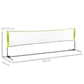 Miniatyrbild 3 av 9: Badmintonnät Set, 420x103x107-155 cm, Gul