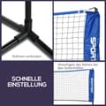 Miniatyrbillede 6 af 9: Badminton Net Sæt, 103/120/155H, 310x103x107-155 cm, Blå