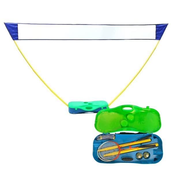 Badmintonset med nät, racket &amp; bollar
