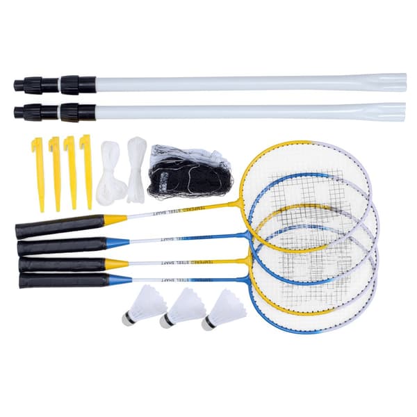 Baseline 4 Person Badminton Set Multicoloured One Size
