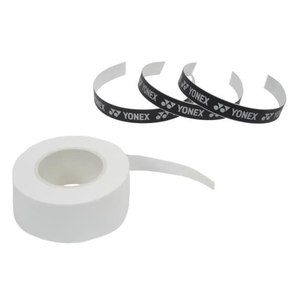 Surgrip Badminton - YONEX - Ac102 - Set om 3 - Längd 120 cm - Bredd 2.5 cm - Vit
