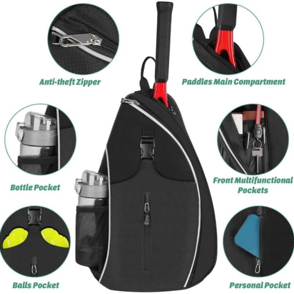 INF Vanntett badmintonracketveske, skulderveske for tennisracket