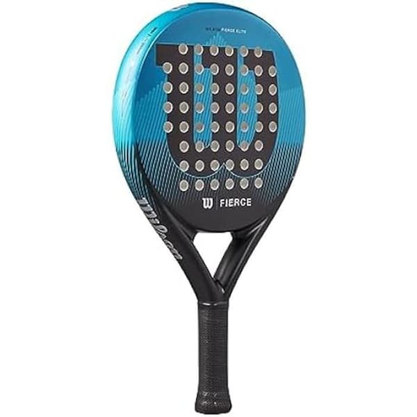 Padelracket - WILSON - Fierce Elite - 2 delar - Blå/svart - Runt huvud