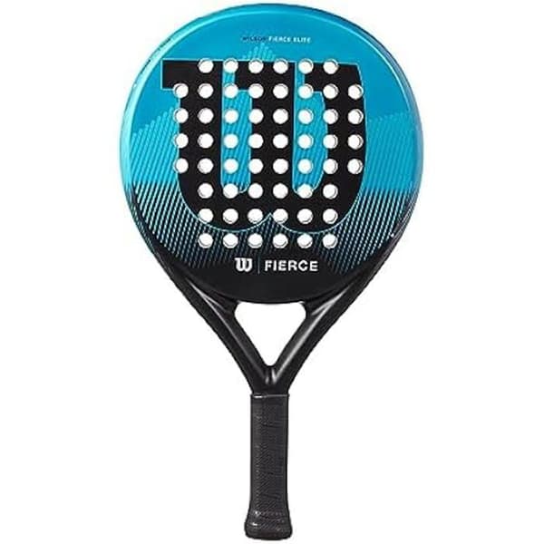 Padelracket - WILSON - Fierce Elite - 2 delar - Blå/svart - Runt huvud