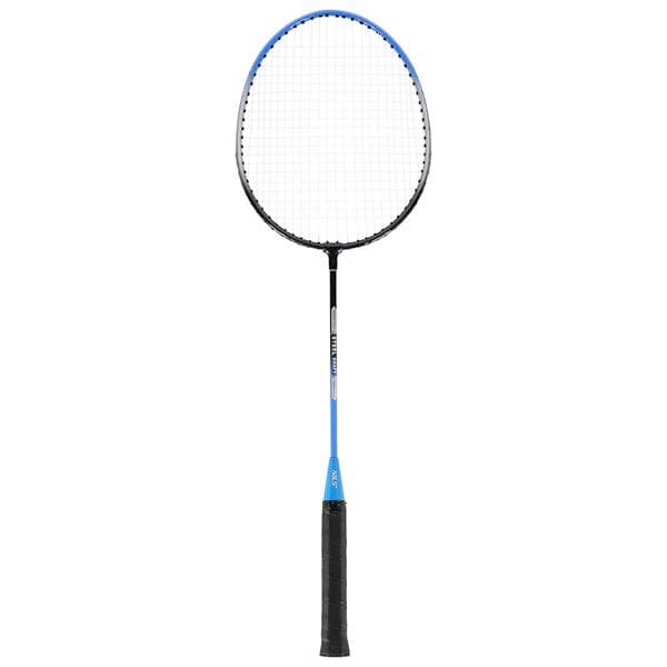 NRZ012 STÅL-/BADMINTONSET 2 RACKETAR + 3 SKUTTER + NÄT + NILS-SKYDD