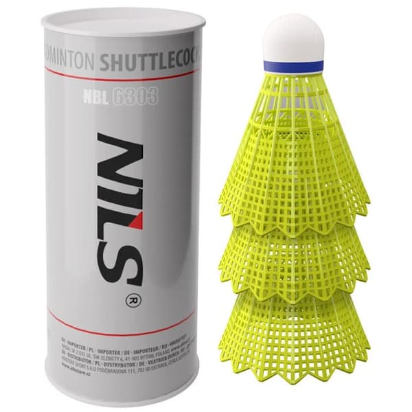 Badmintonshärtor - NILS - NBL6303 - Nylon - Syntetiskt kork - Hållbara (x3)