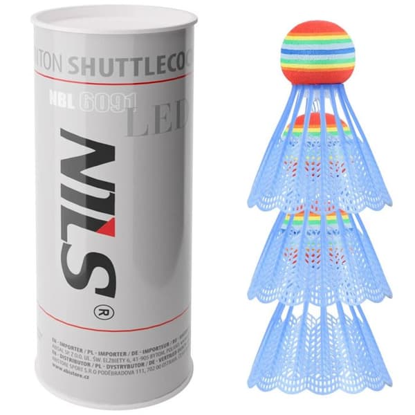 Badmintonflöjter - NILS Extreme - NBL6091 - Nylon LED - Intensiv användning - Unisex
