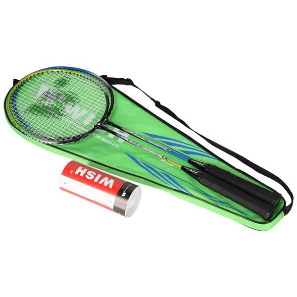 STEELTEC 216K BADMINTON RACKET SET + SKUTTER 3 ST ÖNSKAR