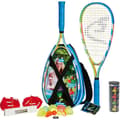 Miniatyrbild 1 av 2: Speedminton set - SPEEDMINTON - S700 - Aluminiumracketar - 5 speeders - Elegant gul-grön-blå design