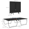 Miniatyrbillede 3 af 9: Bordtennisbord, 274x152.5x76 cm, Sort