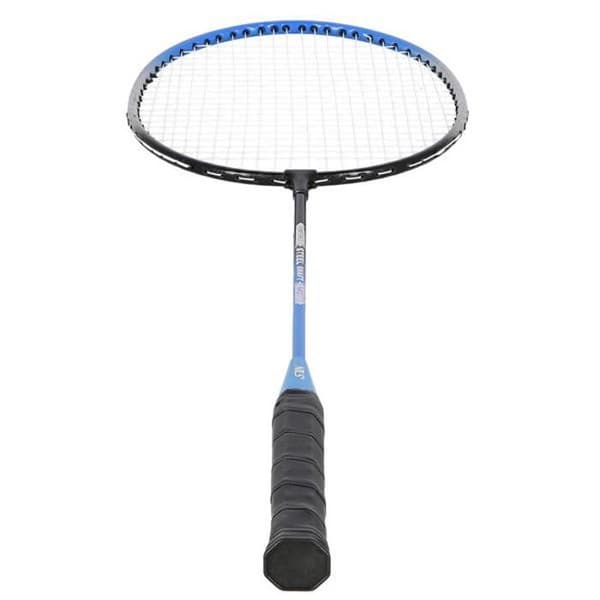 NRZ012 SET MED BADMINTON I STÅL 2 RACKETAR + 3 FÅGLAR + NÄT + FODRAL NILS