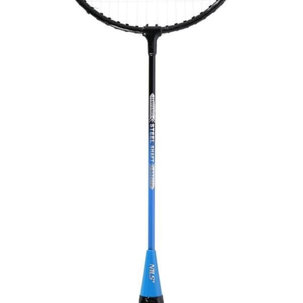 NRZ012 SET MED BADMINTON I STÅL 2 RACKETAR + 3 FÅGLAR + NÄT + FODRAL NILS