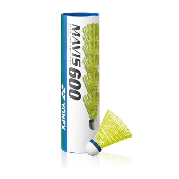 Yonex Mavis 600 Shuttlecock (pakke med 6 stk.)