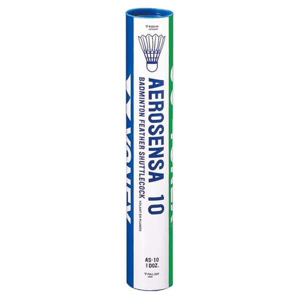 Yonex Aerosensa 10 Feather Shuttlecock (Pack of 12) White One Size
