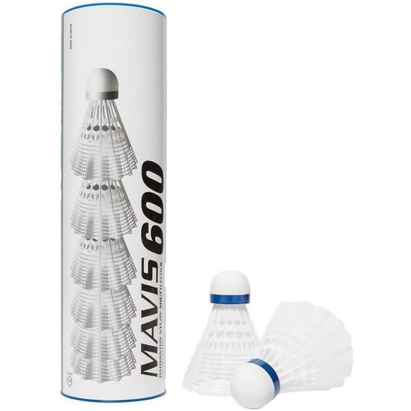 Yonex Mavis 600 Nylon Shuttlecock (12 st) White/Blue One Size