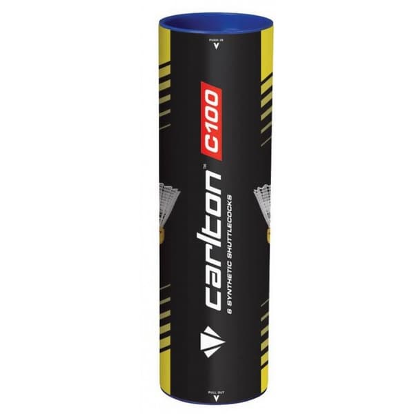 Dunlop-Slazenger Carlton C100 Shuttlecock (Pack of 12) White/Yellow One Size