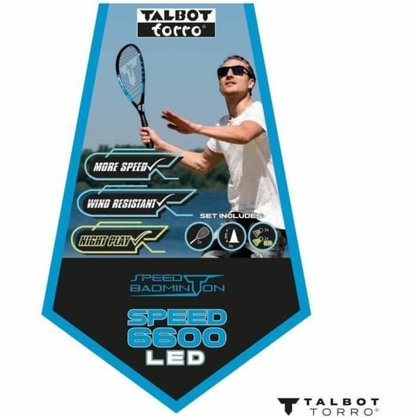 Badmintonracket Schildkröt Svart/Blå