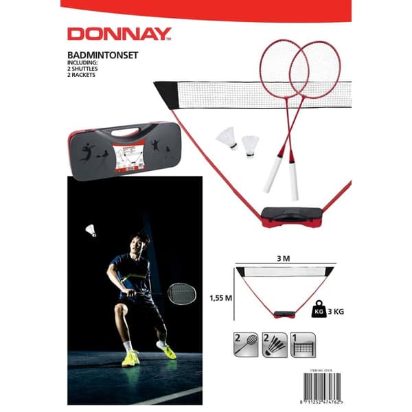 Badmintonsæt Donnay 5 Dele