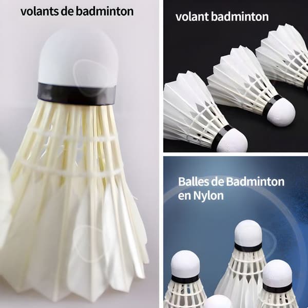 C Fjädrar 3st slitstarka ankfjädrar tre kulleder bra elasticitet badminton för träning vita badmintonfjädrar