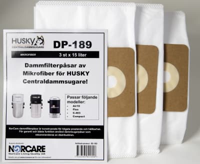 Dammsugarpåsar Husky Flex