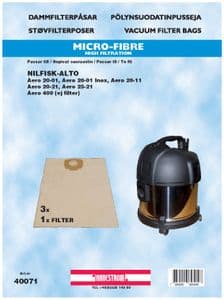 Dammsugarpåsar Nilfisk Aero 20-11