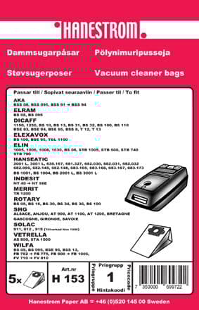 Dammsugarpåsar Wilfa BS 08 (Wilfa)