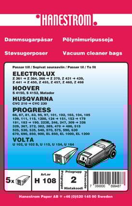 Dammsugarpåsar Volta U 164