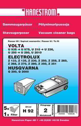 Dammsugarpåsar Volta U 239e