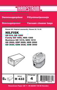 Dammsugarpåsar Nilfisk GD 111 Eco