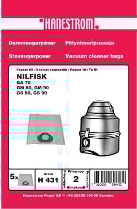 Dammsugarpåsar Nilfisk GS 90