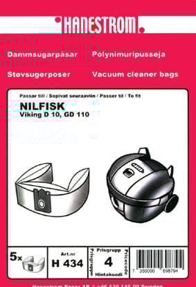 Dammsugarpåsar Nilfisk Viking D 10