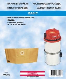 Dammsugarpåsar Foma W 20 SE