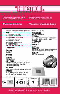 Dammsugarpåsar Fasett 9015-1152