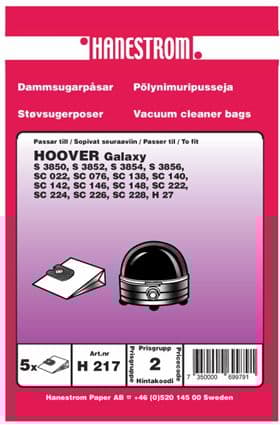 Dammsugarpåsar Hoover Galaxy SC 138