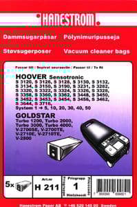 Dammsugarpåsar Hoover Sensotronic S System 1 - 50