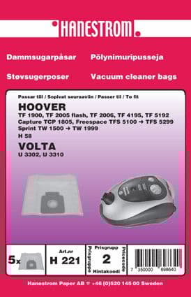Dammsugarpåsar Hoover TF 4195