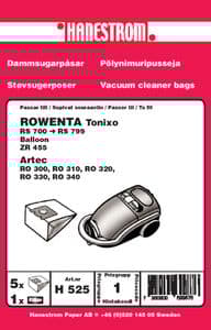 Dammsugarpåsar Rowenta Artec RO 323